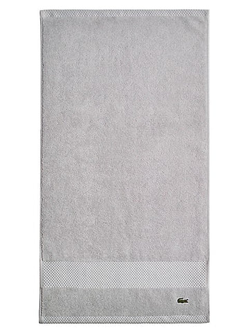 SILVER Lacoste Heritage Bath Towel-100% Supima Cotton|30x54 Inches
