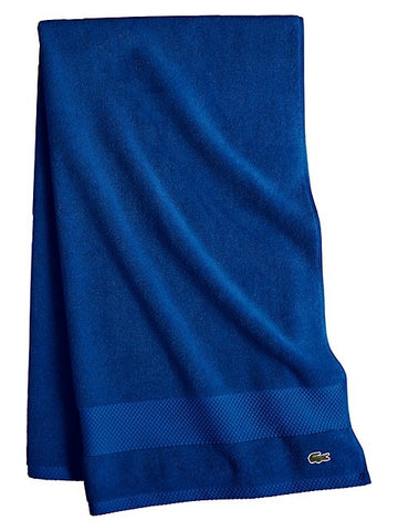 ROYAL BLUE Lacoste Heritage Bath Towel-100% Supima Cotton|30x54 Inches