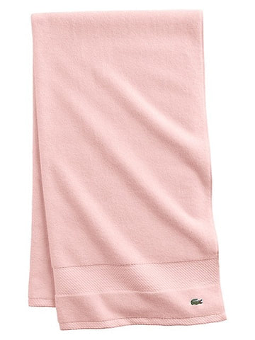 TEA PINK Lacoste Heritage Bath Towel-100% Supima Cotton|30x54 Inches