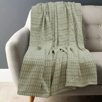 Printed Cotton Thermal Throw – 72x90 Inches | Breathable & Lightweight