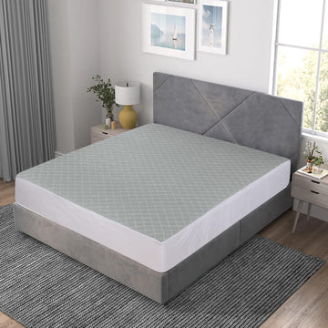 Green Quilted Waterproof Fitted Sheet