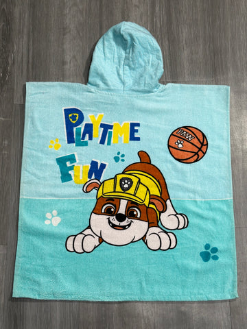 Kids Girl PAW Patrol Printed Hooded Ponchu