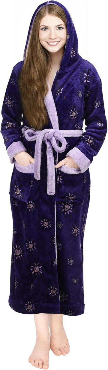 Women's Floral Print Hooded Loungewear