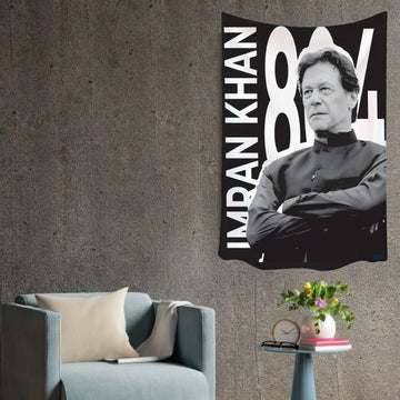 Imran Khan Inmate No. 804 Printed Tapestry