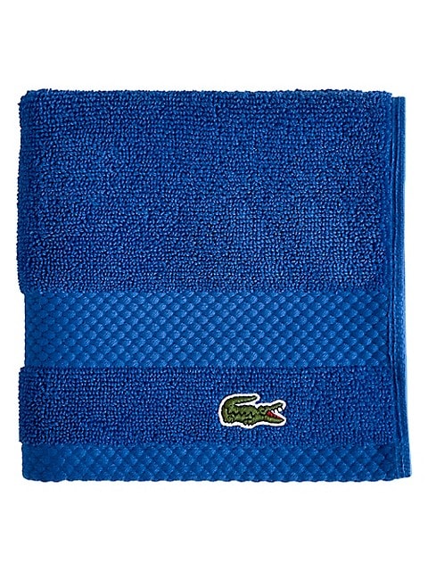 ROYAL BLUE Lacoste Heritage Bath Towel-100% Supima Cotton|30x54 Inches