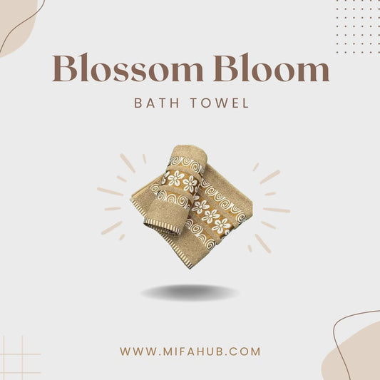 Bloosom Bloom Luxury Cotton Towel Pair - Double the Elegance for Your Bath
