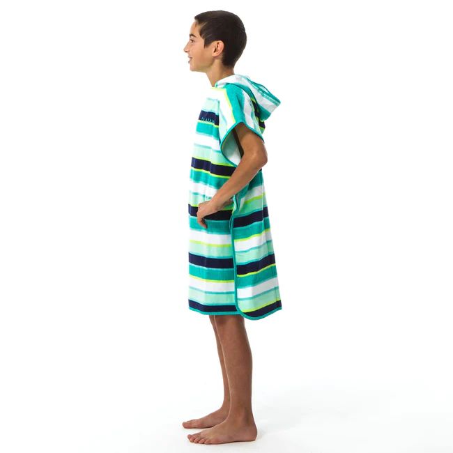 Kids Hooded Poncho | Children Bath Towel Wrap | Cotton | Linig Pattern for Boys Girls