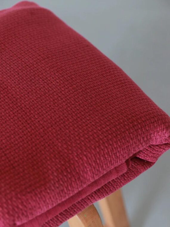 Maroon Cozy Cotton Thermal Blanket by Mifa Hub – Soft & Breathable, All-Season Comfort