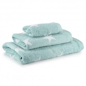 Sea Green Dyed Yarn Star Towel Set of 3 🌊✨ – 1 Bath Sheet, 1 Bath Towel, & 1 Guest Towel (Soft, Absorbent, Stylish Bathroom Essential)