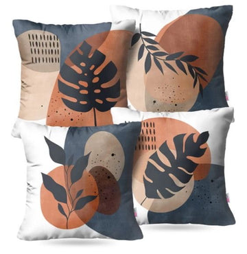 Earthy Geometric Designs Printed Cushion Covers Pack of 4