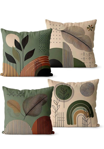 Boho Chic Printed Cushion Covers Pack of 4