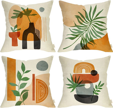 Nature's Elegance Printed Cushion Covers Pack of 4