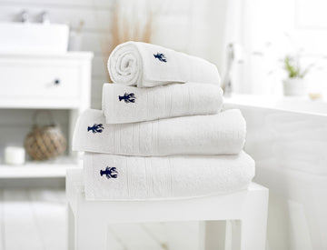 Premium Soft Lobster Creek White Towel Collection