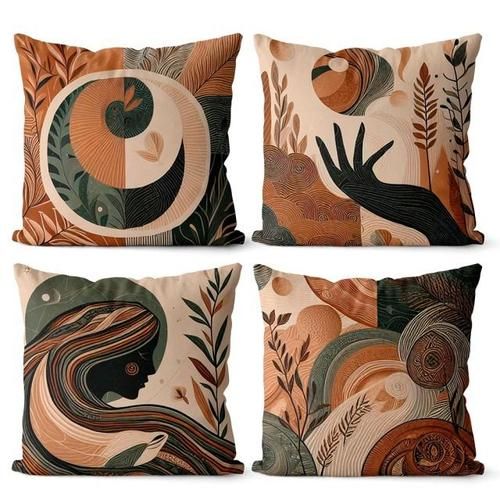 Kit 4 Capas De Almofadas Decorativas pack of 4 cushion covers