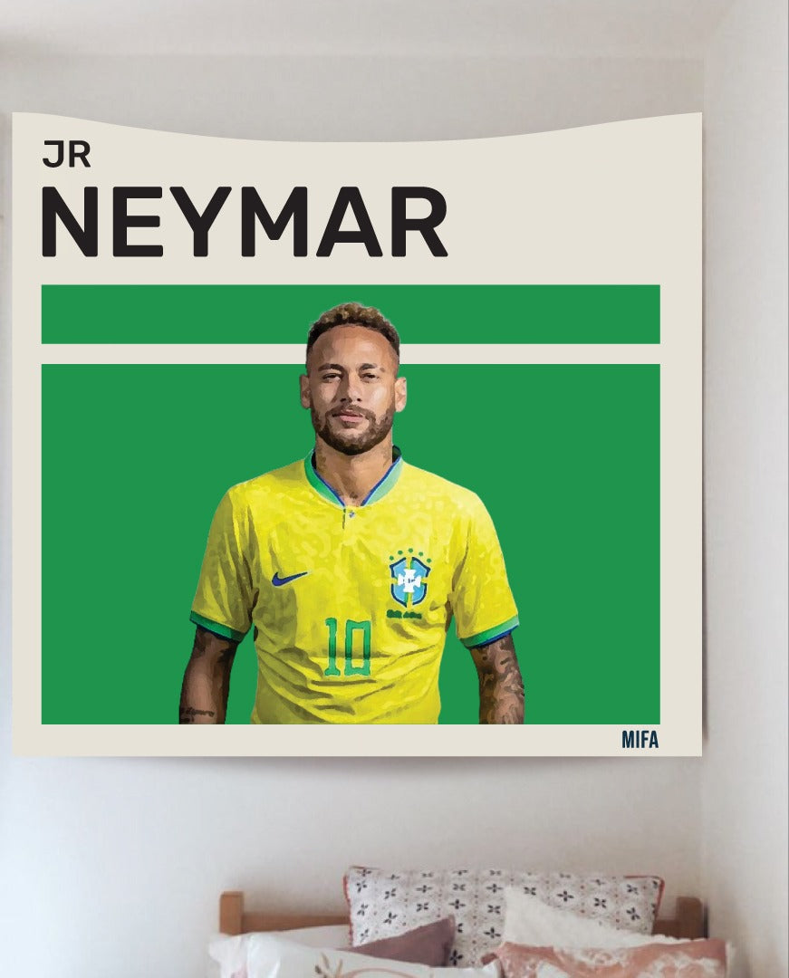 Neymar Jr. Printed Tapestry