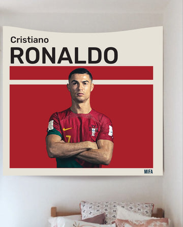 Cristiano Ronaldo Printed Tapestry