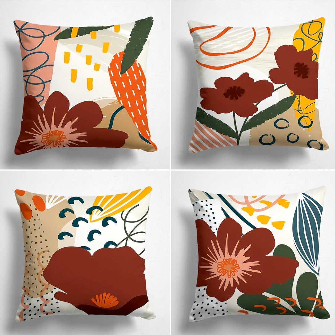 Nordics Scandi Decorative Modern Cushion Covers Pack of 4