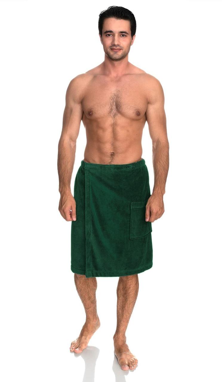 Hunter green Men's Shower Wrap