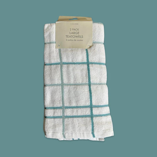 Mifa Hub Checkered Organic Tea Towel - Timeless Elegance in Sustainable Style